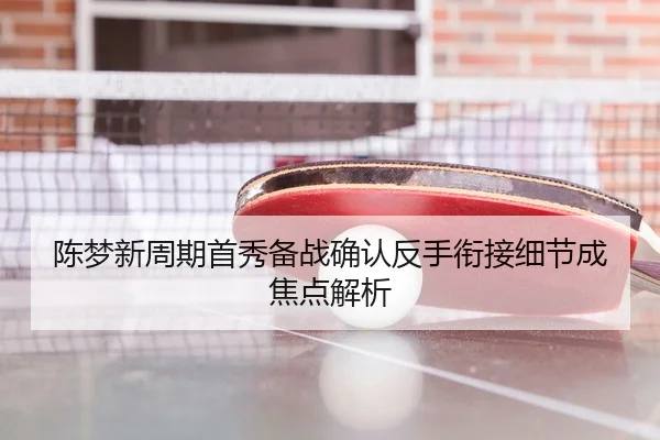陈梦新周期首秀备战确认反手衔接细节成焦点解析